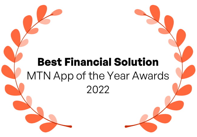 Best Financial Solution Award MTN App of the Year Awards 2022
